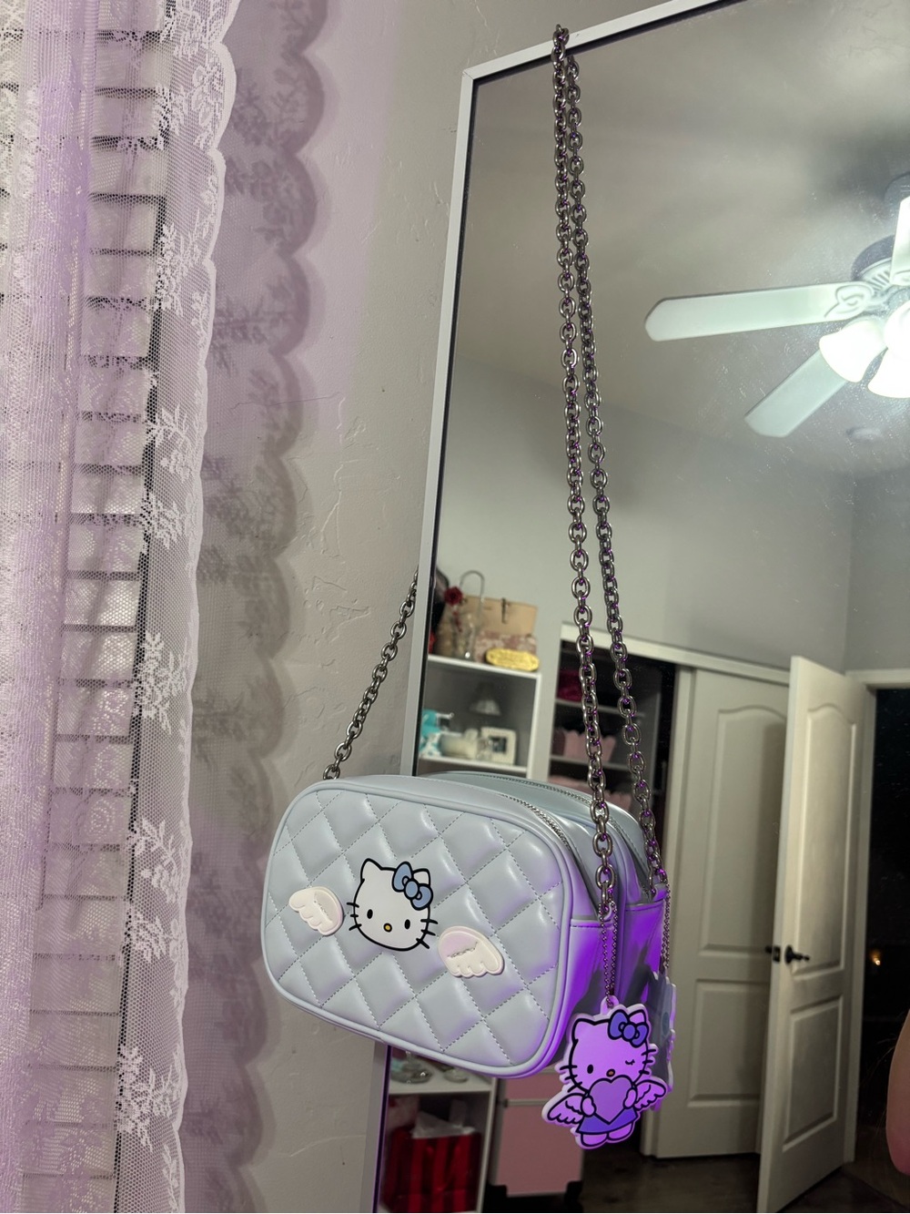 Hello Kitty Quilted Crossbody Bag